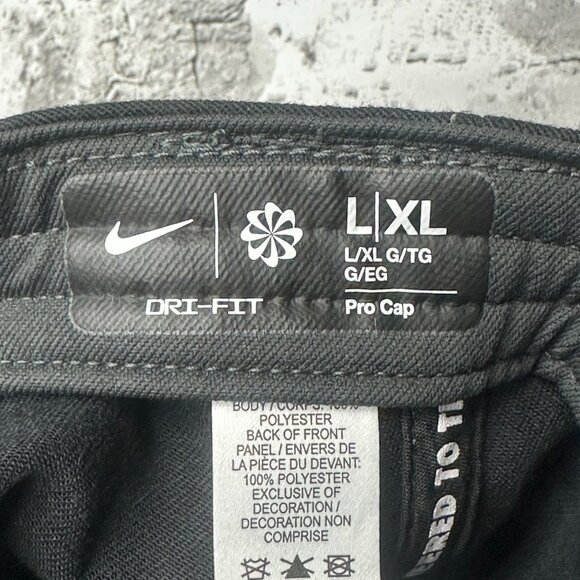 NWT Nike Men's Retro Pro Performance Snapback Hat Size L/XL (Black) HF7482-010 - Picture 10 of 14